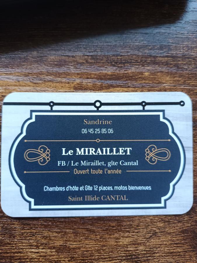 Le Miraillet, Chambre Hote Saint-Illide Eksteriør bilde